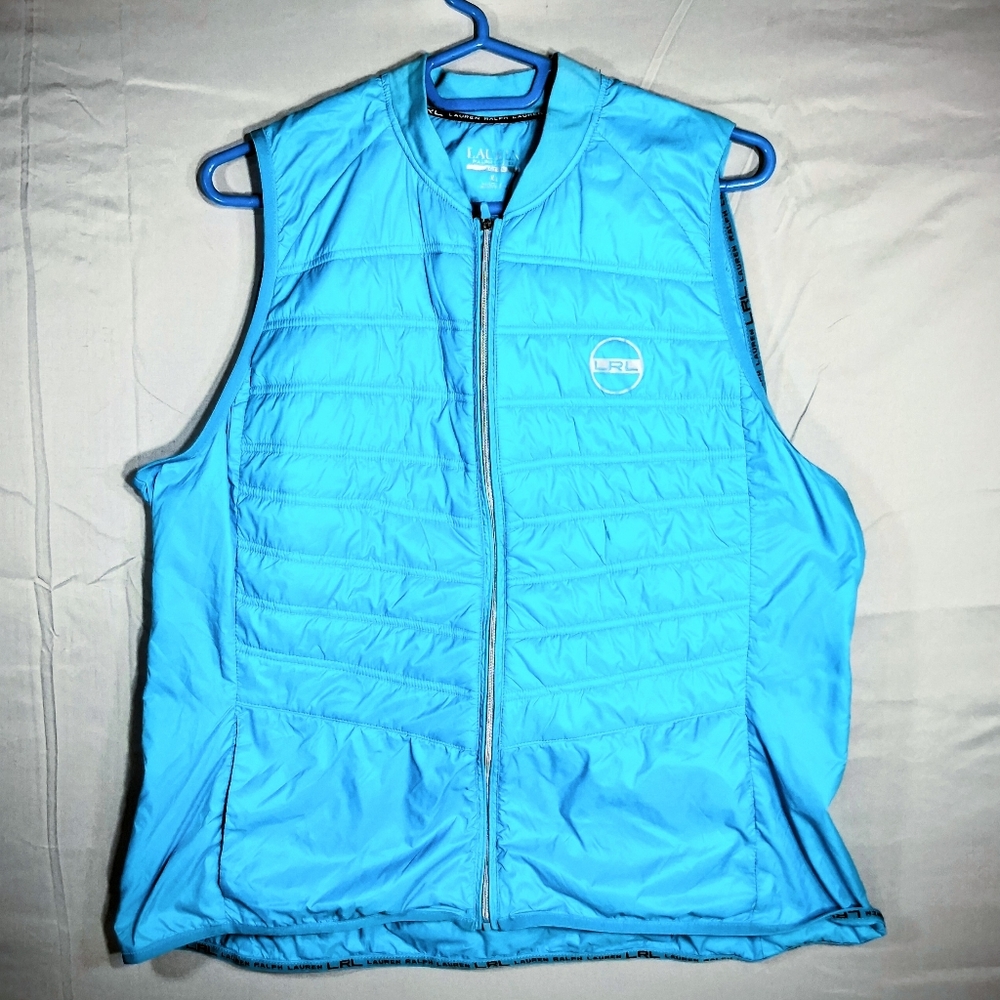 Men's XL Ralph Lauren Active Aqua High Visibility Lightweight Golf/Cycling Vest